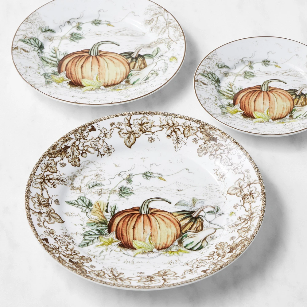 Plymouth Pumpkin 12-Piece Dinnerware Set