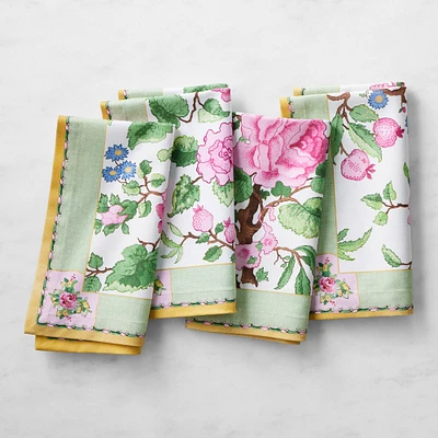 Canton Rose Floral Napkins, Set of 4