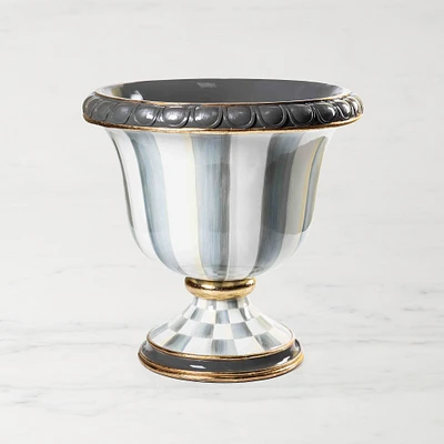 MacKenzie-Childs Sterling Stripe Urn