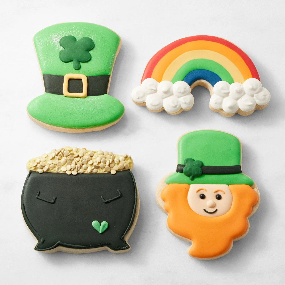 St. Patrick's Day Assorted Cookies Set, Set of 4