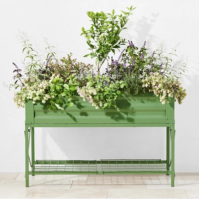 Raised Garden Planter, Moss Green