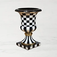 MacKenzie-Childs Courtly Check Pedestal Urn