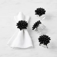 Kim Seybert Zinnia Napkin Rings, Set of 4