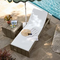 Larnaca Outdoor Grey Teak Chaise