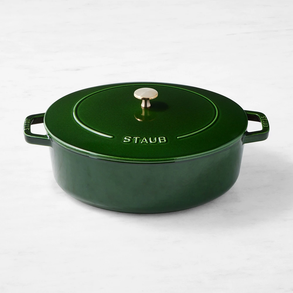 Staub Enameled Cast Iron Wide Oval Dutch Oven