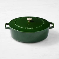 Staub Enameled Cast Iron Wide Oval Dutch Oven