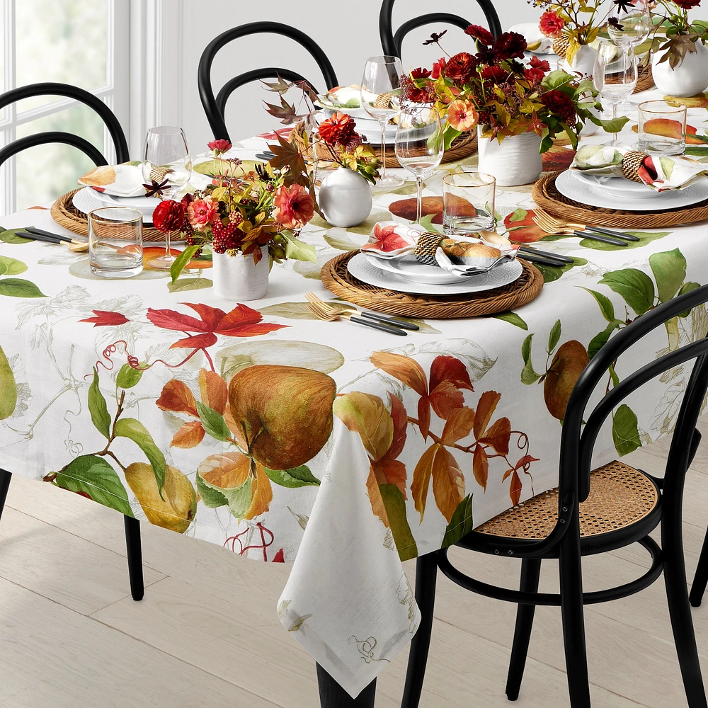 OPEN BOX: Provencal Tablecloth, 70" X 108", Apple