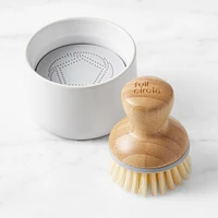 Full Circle Bubble Up Dish Brush Set with Ceramic Soap Dish