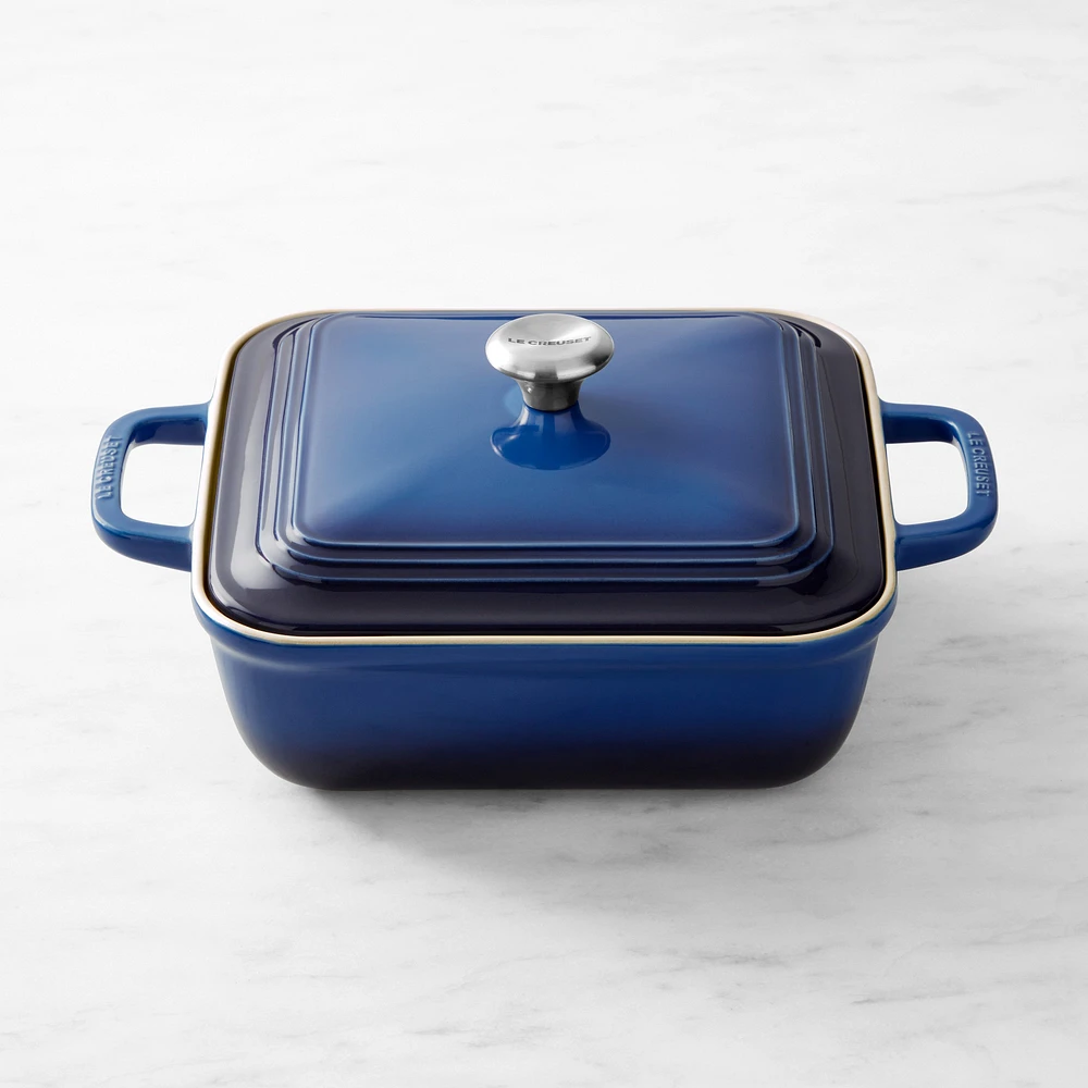 Le Creuset San Francisco Stoneware Square Covered Baker, 3-Qt.