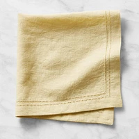 Linen Double Hemstitch Napkins, Set of 4