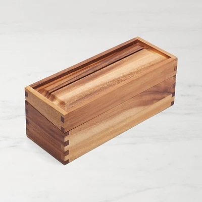 Recipe Box, Acacia Wood