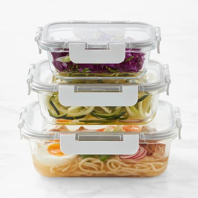 Hold Everything Rectangular Glass Food Storage Containers