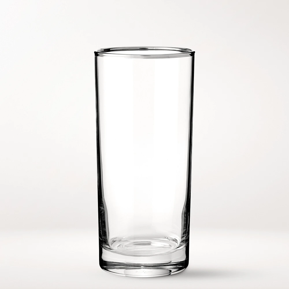 Silver Rim Highball Glasses