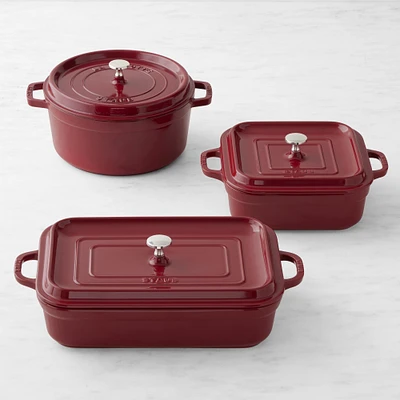 Staub Enameled Cast Iron Cookware and Stoneware 6-Piece Set