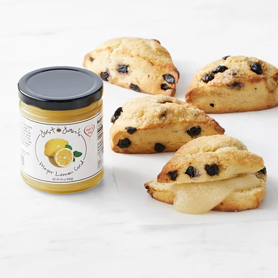 Blueberry Scones with Lemon Curd