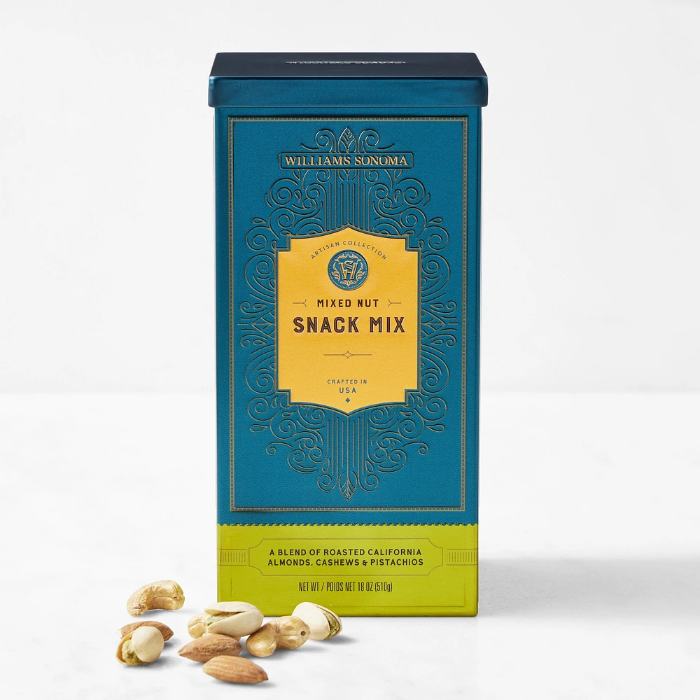 Williams Sonoma Signature Tin, Mixed Nuts Snack Mix