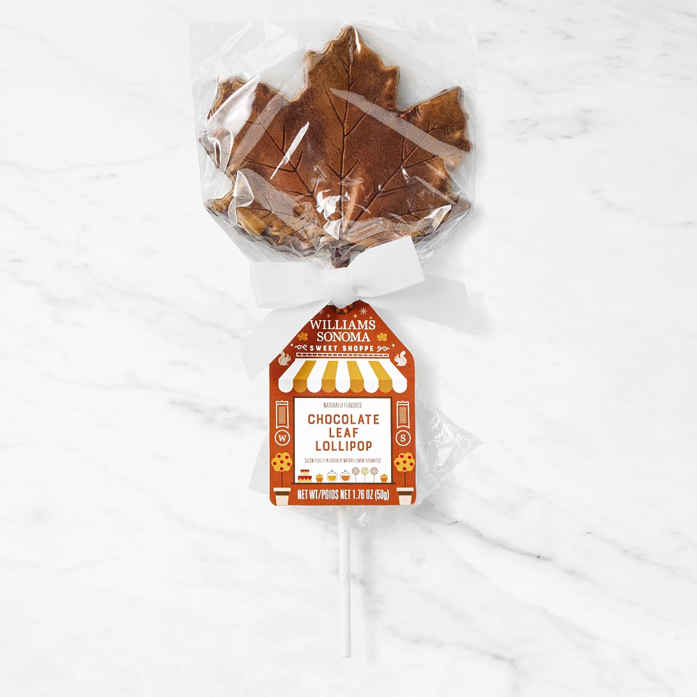 Williams Sonoma Chocolate Leaf Lollipop