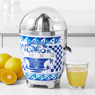 SMEG Dolce & Gabbana Citrus Juicer, Blu Mediterraneo