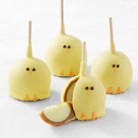 Mini Chick Caramel Apples, Set of 4