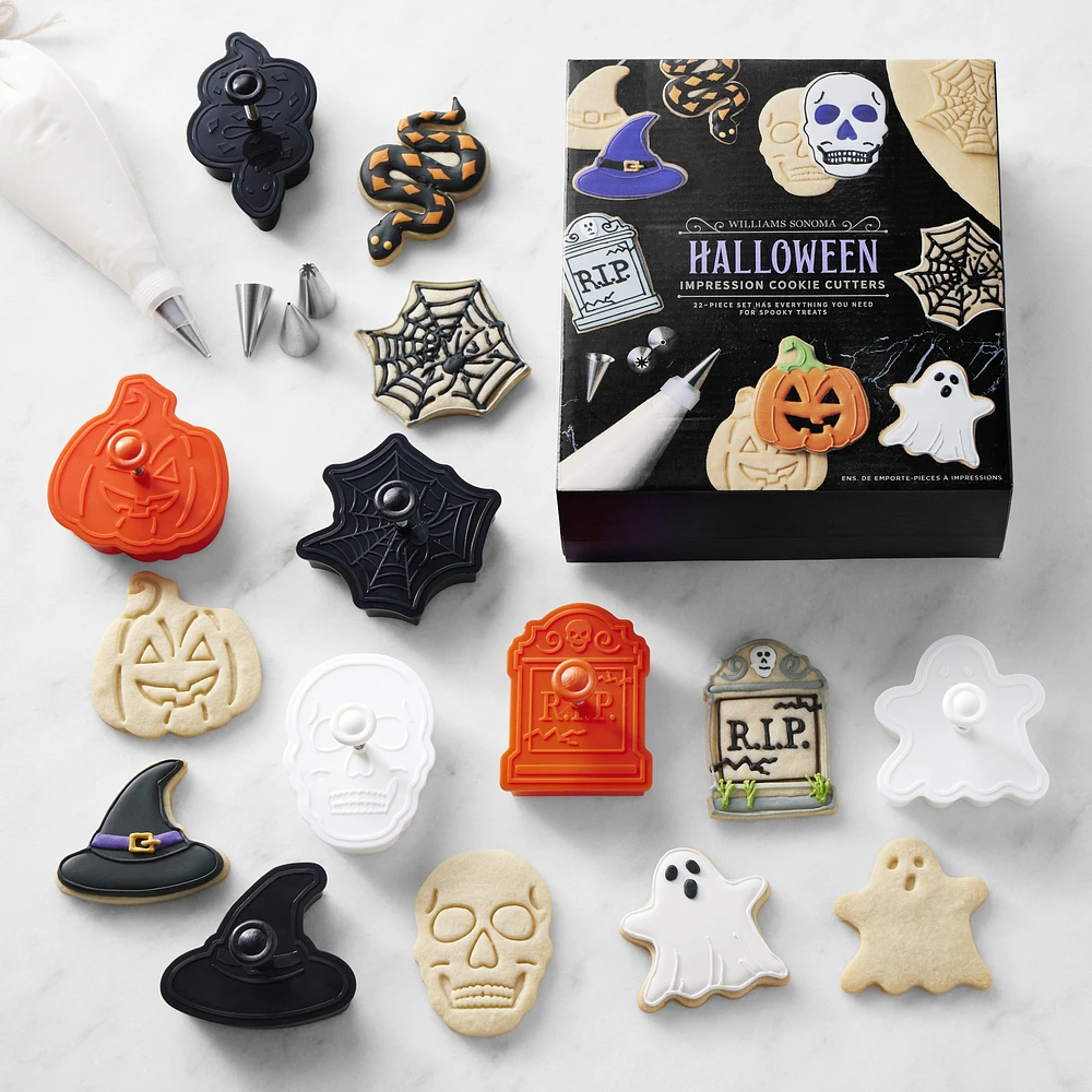 Williams Sonoma Halloween Impression Cookie Cutters, Set of 22