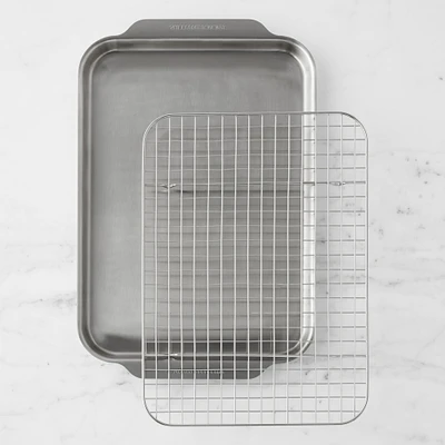 Williams Sonoma Thermo-Clad Stainless-Steel Ovenware Half Sheet with Cooling Rack