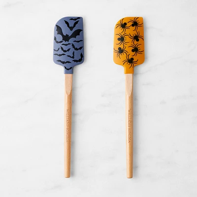 Williams Sonoma Halloween Bats and Spiders, Set of 2, Mini Spatulas