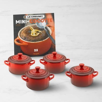 Le Creuset Stoneware Mini Cocottes with Cookbook, Set of 5