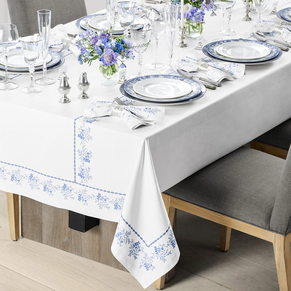 English Floral Tablecloth