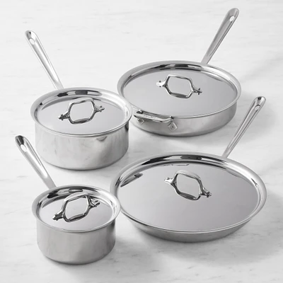 All-Clad D3® Tri-Ply Stainless-Steel 8-Piece Cookware Set