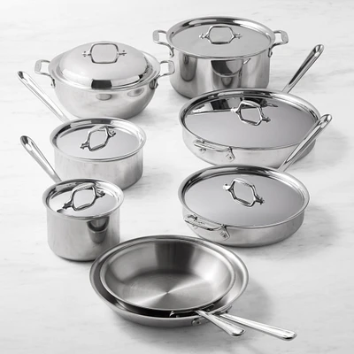 All-Clad D3® Tri-Ply Stainless-Steel 14-Piece Cookware Set