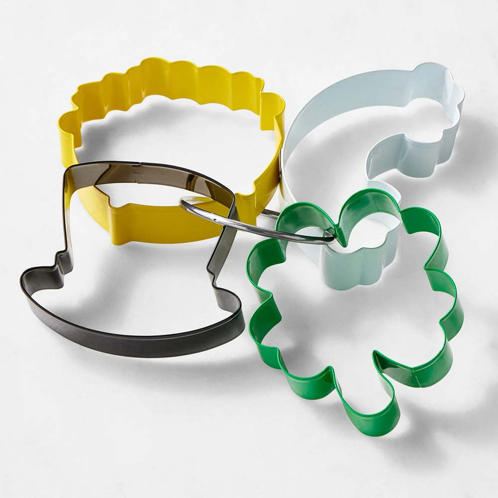 Williams Sonoma St. Patricks Day Cookie Cutters on Ring, Set of 4