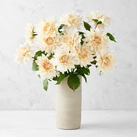 Jeff Leatham x Williams Sonoma Real Touch Faux Blush Dahlia Stems, Set of 12