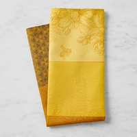 Jacquard Francais Honeybee Yellow Tea Towels, Set of 2