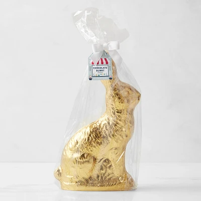 Williams Sonoma Large Chocolate Foiled Bunny