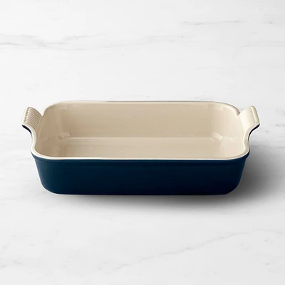 Le Creuset Heritage Stoneware Rectangular Dish, Matte Navy