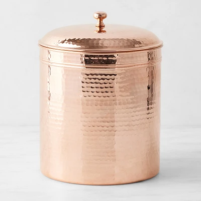 Williams Sonoma Hammered Copper Canisters