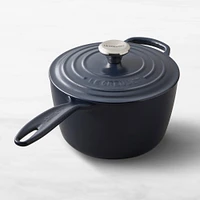 Le Creuset Signature Enameled Cast Iron Saucepan, Matte Navy