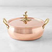 Ruffoni Historia Disney© Hammered Copper Braiser with Donald Duck Knob, 6-Qt.