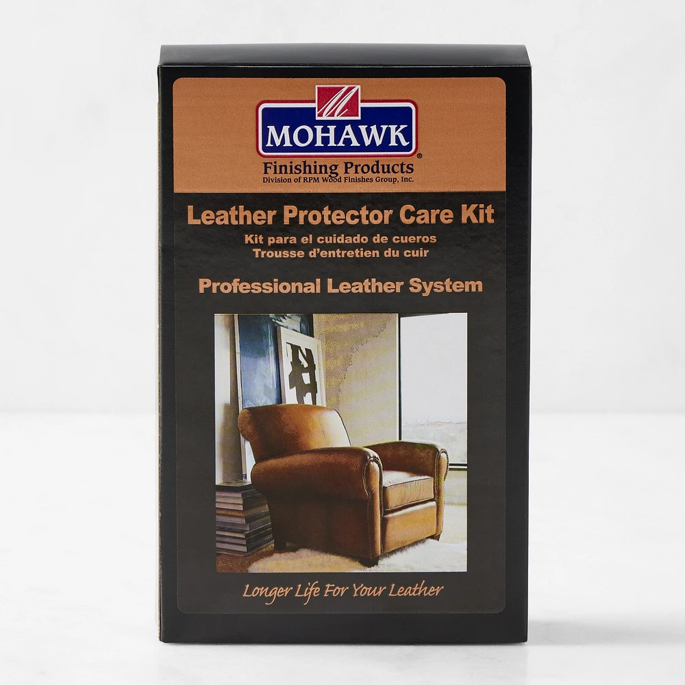 Leather Care Kit with Cleaner & Protector