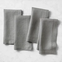 OPEN BOX: Linen Double Hemstitch Napkins, Set of 4, Red