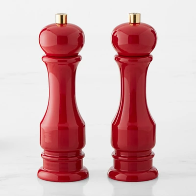 Williams Sonoma Traditional Salt & Pepper Mills Set, Red