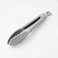 Open Kitchen by Williams Sonoma Grey Silicone 9-Inch Locking Tongs