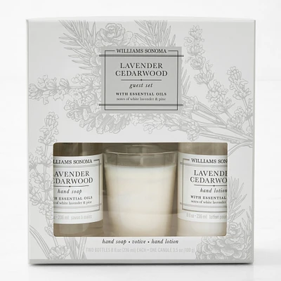 Williams Sonoma Lavender Cedarwood Guest Set