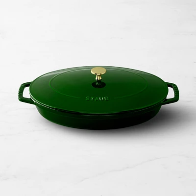 Staub Enameled Cast Iron Oval Gratin with Lid, 2 1/4 Qt.