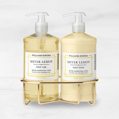 Williams Sonoma Meyer Lemon Hand Soap & Lotion 3-Piece Set