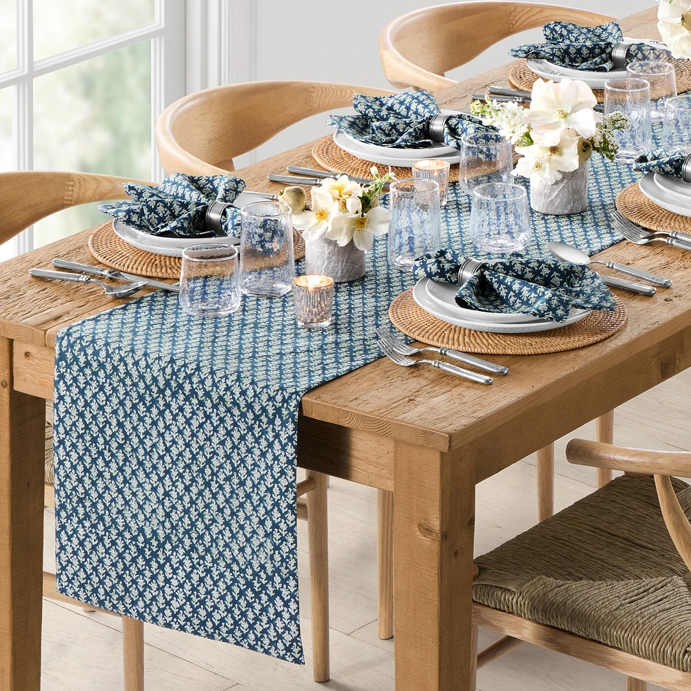 Harvest Block Print Table Runner