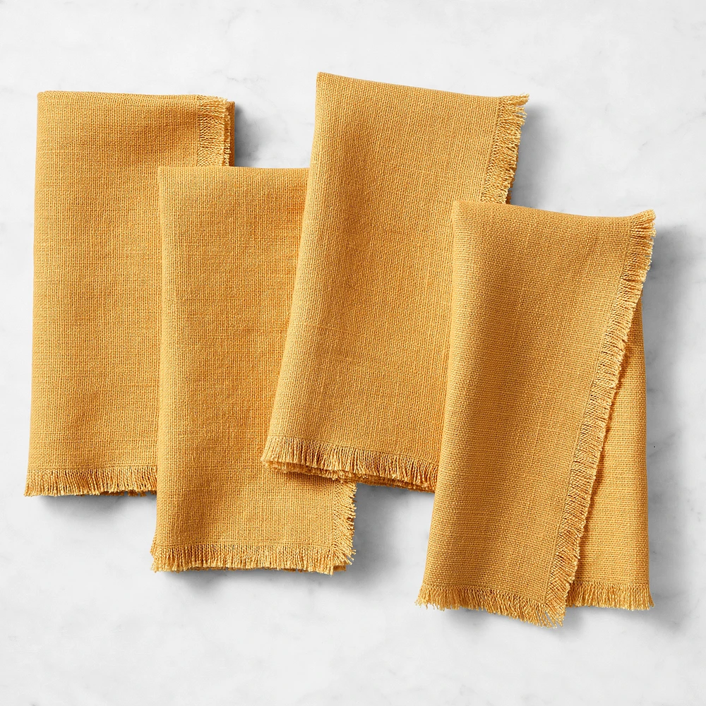 OPEN BOX: Fringed Napkins, Set of 4