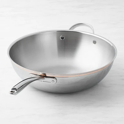 Williams Sonoma Signature Thermo-Clad™ Copper Pro Wok, 13"