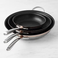 Williams Sonoma Signature Thermo-Clad™ Copper Pro Nonstick 3-Piece Fry Pan Set