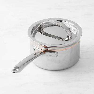 Williams Sonoma Signature Thermo-Clad™ Copper Pro Saucepan